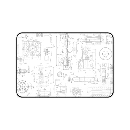 Engineering Blueprint Desk Mat