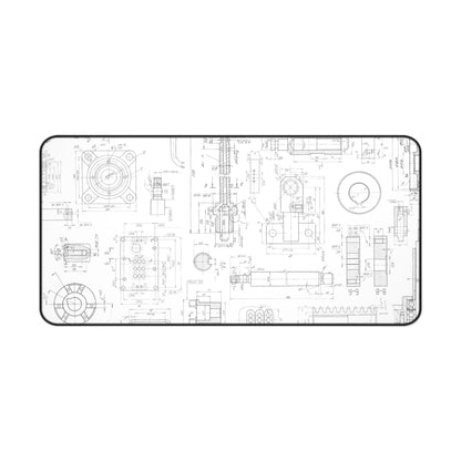 Engineering Blueprint Desk Mat